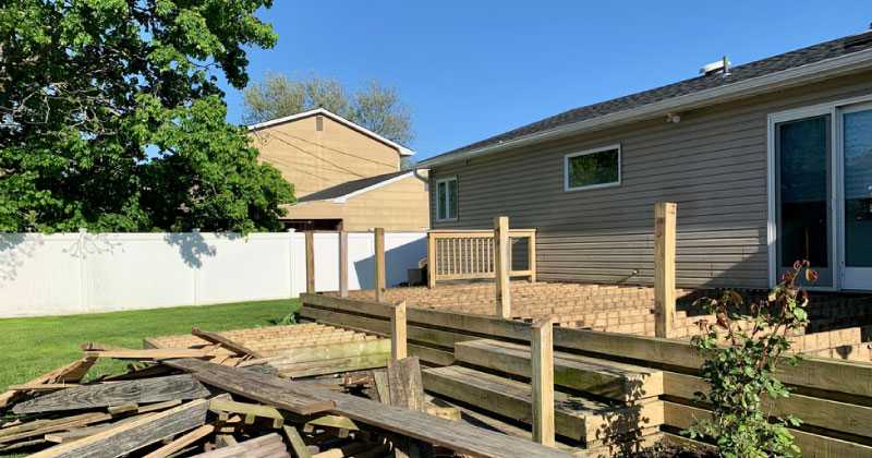 Composite decking is made of strong materials that prevent it from:
